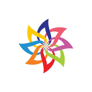 旋转的植物装饰图片