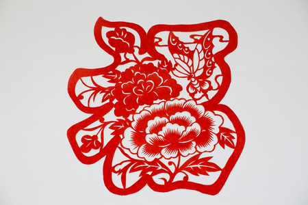 复杂窗花剪纸图片