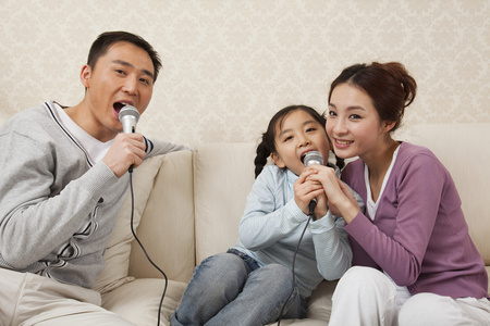 客厅卡拉ok现代家庭照片