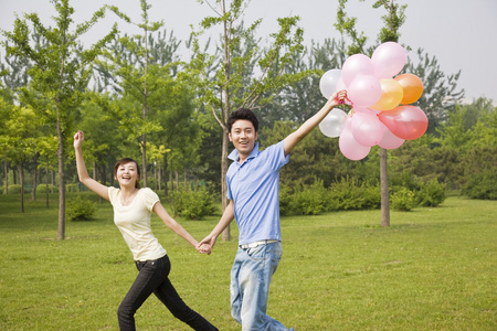 情侣爱情求婚气球图片