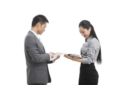 商务面对面图片