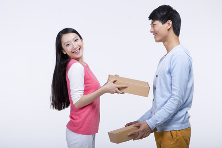 欧美人送礼物图片