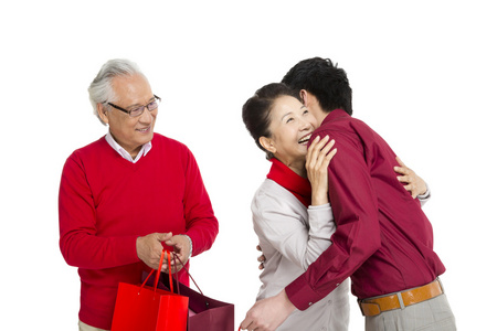 财神爷送礼图片