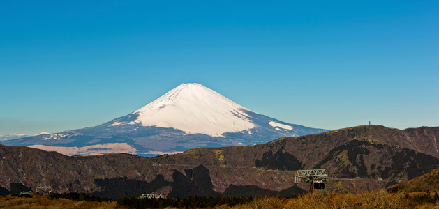 富士雪山日本富士山照片