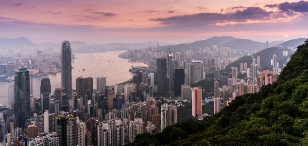 高视角看香港城市景观