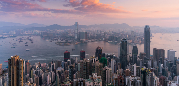 高视角看香港城市景观