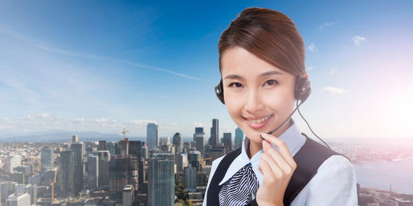 女客服人员照片