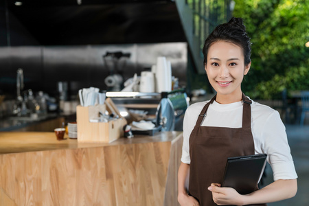 服务员工作服图片