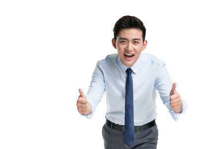 年轻商务人士点赞照片