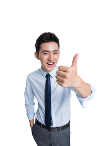 年轻商务人士点赞照片