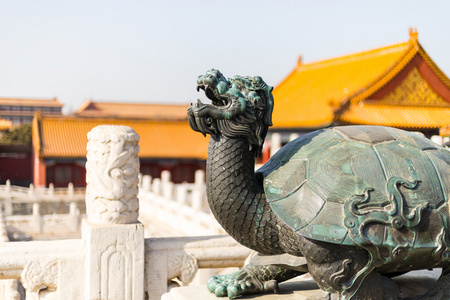 赑屃故宫龙头龟照片