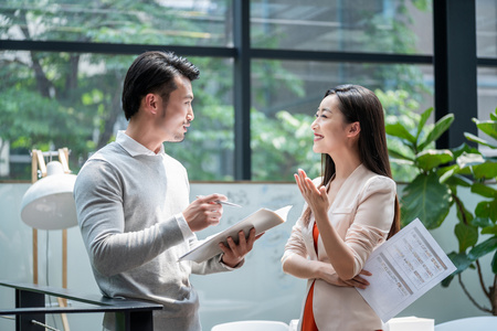 商务面对面图片-商务面对面素材-商务面对面插画-摄图新视界