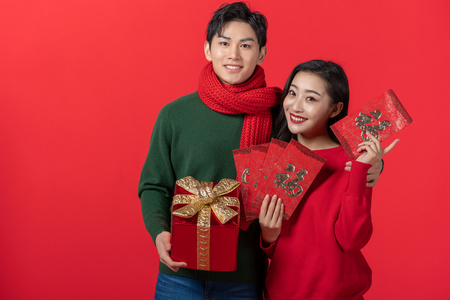 情侣的新年祝福图片