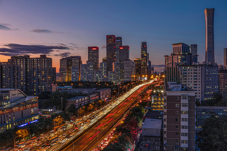 北京城市夜景