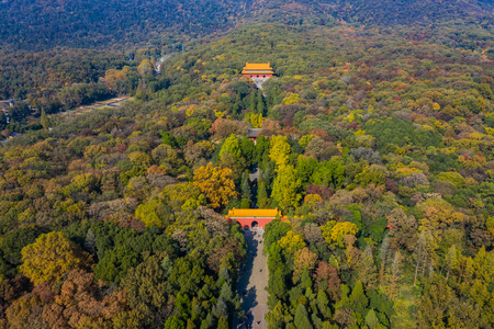 南京明孝陵全景图片图片