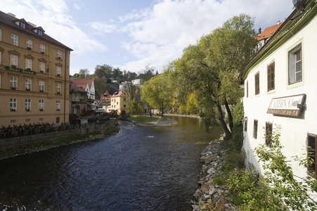 捷克克鲁娒洛夫老城Krumlov 伏尔塔瓦河