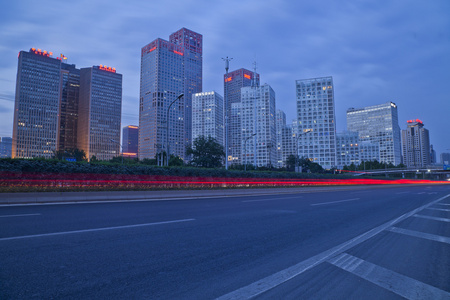 CBD道路夜景