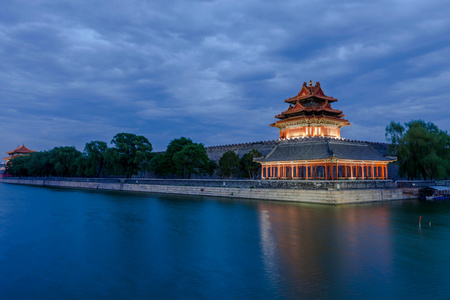 北京角楼夜景