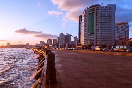 中国山东烟台滨海景观照片