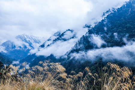 中国西南部山区风光