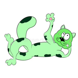 猫性格漫画矢量小流氓照片
