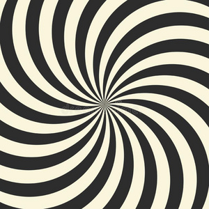 白色的和黑的条纹旋转插画