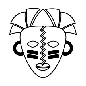 非洲的面具种族地位偶像照片