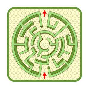圆形迷宫 制作方法图片