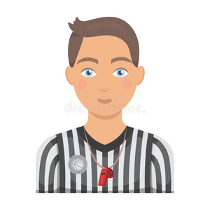 篮球裁判员.篮球单一的偶像采用漫画方式vectograp矢量图照片