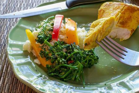 健康的paleography古文书餐照片