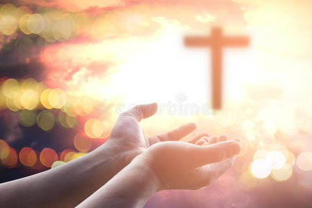 圣餐治疗祝福上帝他照片