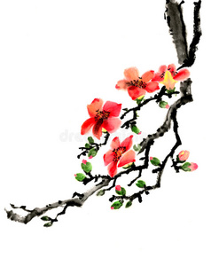 木棉花树图片 木棉花树素材 木棉花树插画 摄图新视界