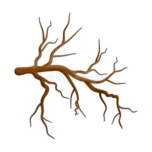 树枝漫画图片-树枝漫画素材-树枝漫画插画-摄图新视界