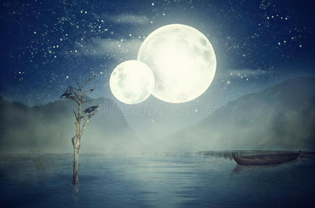 男孩梦见两个月亮,梦境的双重视界与深层寓意解析 男孩梦见两个月亮,梦境的双重视界与深层寓意解析