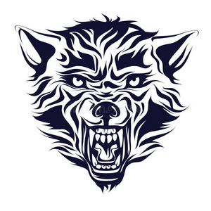 狼线条图片-狼线条素材-狼线条插画-摄图新视界