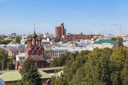 丛修道院教堂在雅罗斯拉夫尔城市,俄罗斯帝国照片