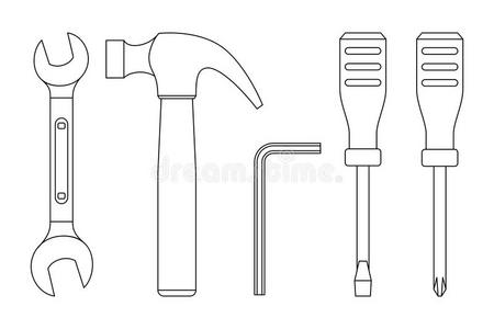 艾伦螺丝刀工具线条偶像照片
