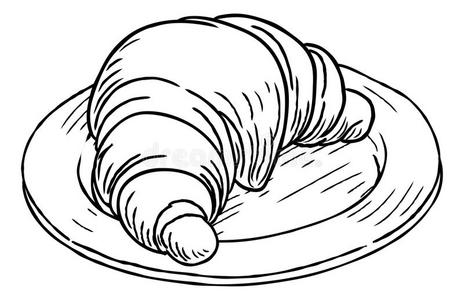 广式糕点羊角面包糕点酿酒的制动火箭木刻方式照片