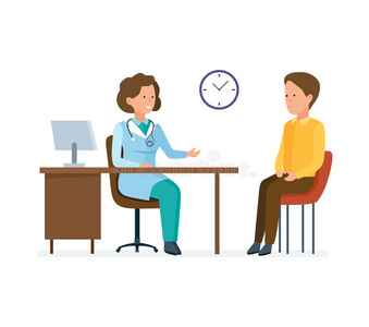 医生治疗专家拿有耐性的,工厂和个人的卡片,倾听照片