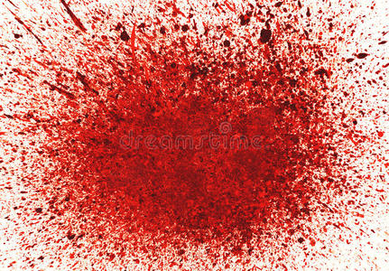 抽象的背景和红色的墨水斑点照片
