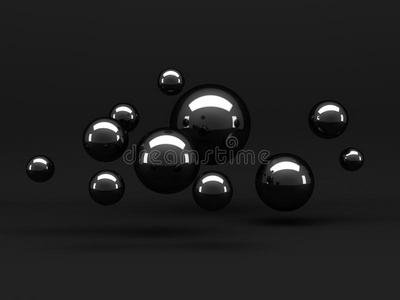 抽象的球黑抽象的黑暗的设计球形状背景照片