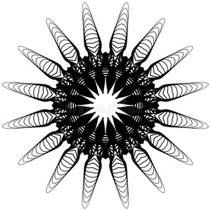 圆形的,发射出抽象的形状,主题.几何学的设计伊特姆照片