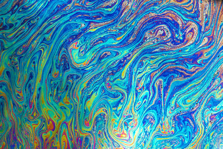 幻由致幻药引起幻觉的蓝色抽象的背景照片