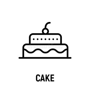 薄的蛋糕薄的线条蛋糕偶像.照片