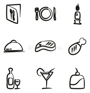 正餐偶像徒手画照片