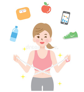 量腰围女人图片