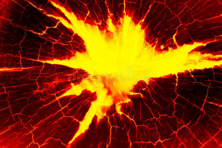 热红色的有裂缝的地面质地照片