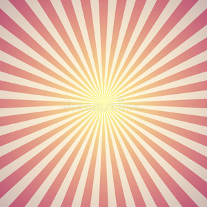 红色的从云隙射下的阳光背景.矢量照片