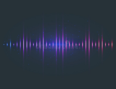 声音波浪偶像,简单的方式放置关于隔离的未来的音乐,声音追平比分的