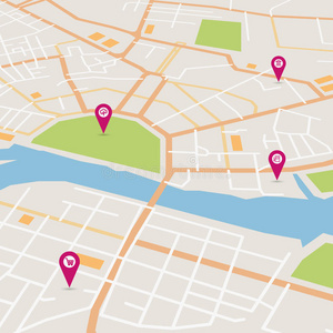 十字地图城市图片-十字地图城市素材-十字地图城市插画-摄图新视界